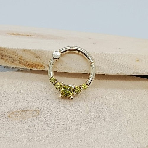 Cartilage Earring 14k Yellow Diamond